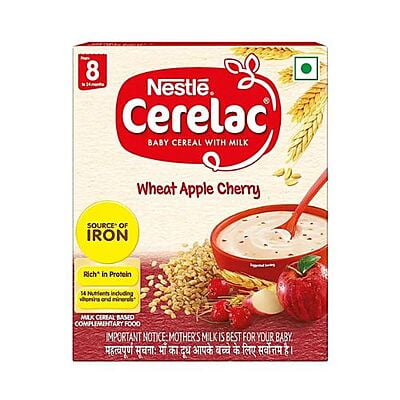 Nestle Cerelac Wheat Apple Cherry - Stage 8