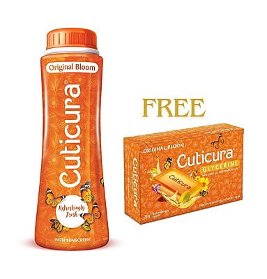 Cuticura Original Bloom Talc Powder 100g + Cuticura Glycerine (Original) Soap