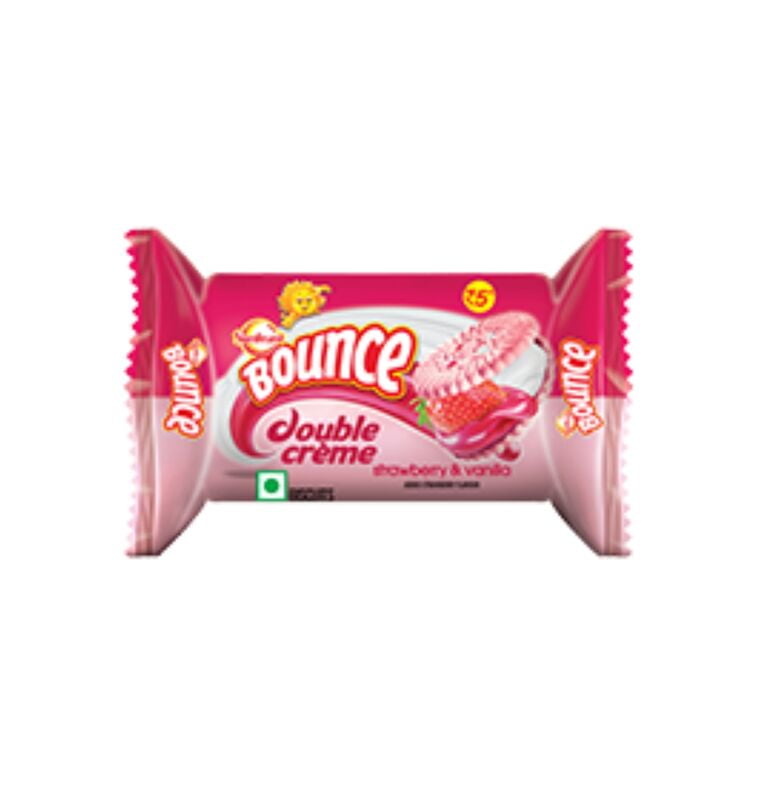 Sunfeast Bounce Double Creme - Strawberry Vanilla Sunfeast Bounce Double Creme - Strawberry Vanilla