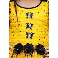 Gold Net Frock for Kids 4 Years Girls Gold Net Frock for Kids 4 Years Girls