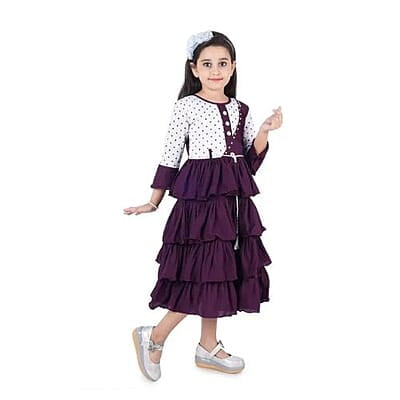 Cotton Frock Maroon