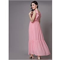 Flutter Sleeve Georgette Maxi Dress Flutter Sleeve Georgette Maxi Dress