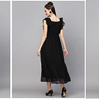Flutter Sleeve Georgette Maxi Dress Flutter Sleeve Georgette Maxi Dress