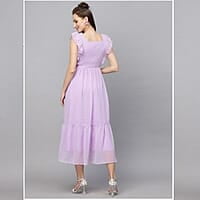 Flutter Sleeve Georgette Maxi Dress Flutter Sleeve Georgette Maxi Dress