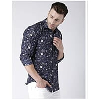 Slim Fit Floral Printed Casual Shirt Slim Fit Floral Printed Casual Shirt