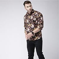 Slim Fit Floral Printed