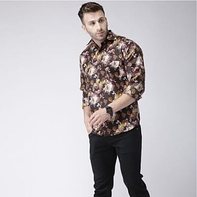 Slim Fit Floral Printed