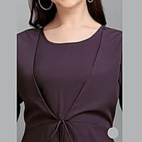 Crepe Fit & Flare Midi Dress Crepe Fit & Flare Midi Dress