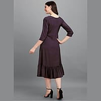 Crepe Fit & Flare Midi Dress Crepe Fit & Flare Midi Dress