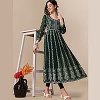 Thread Work Georgette Anarkali Kurta