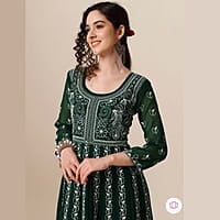 Thread Work Georgette Anarkali Kurta