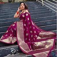 Banarasi Silk Saree With Blouse Piece