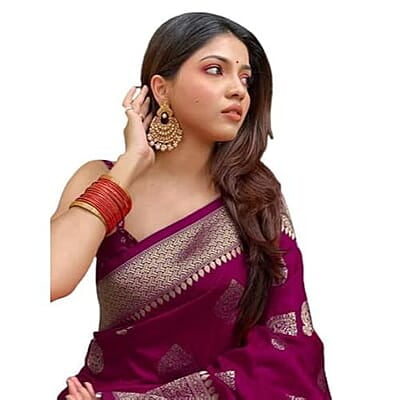 Banarasi Silk Saree With Blouse Piece