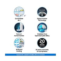 236 L Convertible Freezer Double Door Refrigerator