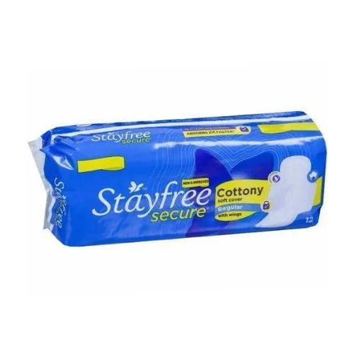 Stayfree Secure Cottony Regular Wings Sanitary Pad Stayfree Secure Cottony Regular Wings Sanitary Pad