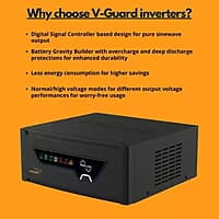 V-Guard Prime 1050 Inverter & V-Guard Battery VT - 165S V-Guard Prime 1050 Inverter & V-Guard Battery VT - 165S