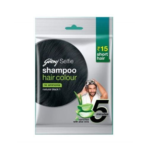 Godrej Selfie Shampoo Hair Colour - Natural Black Godrej Selfie Shampoo Hair Colour - Natural Black