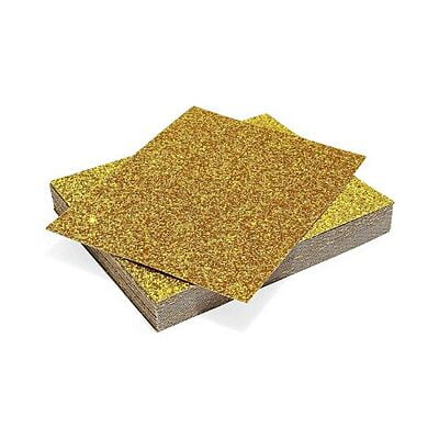 Gold Glitter Paper Sheets for Crafts
